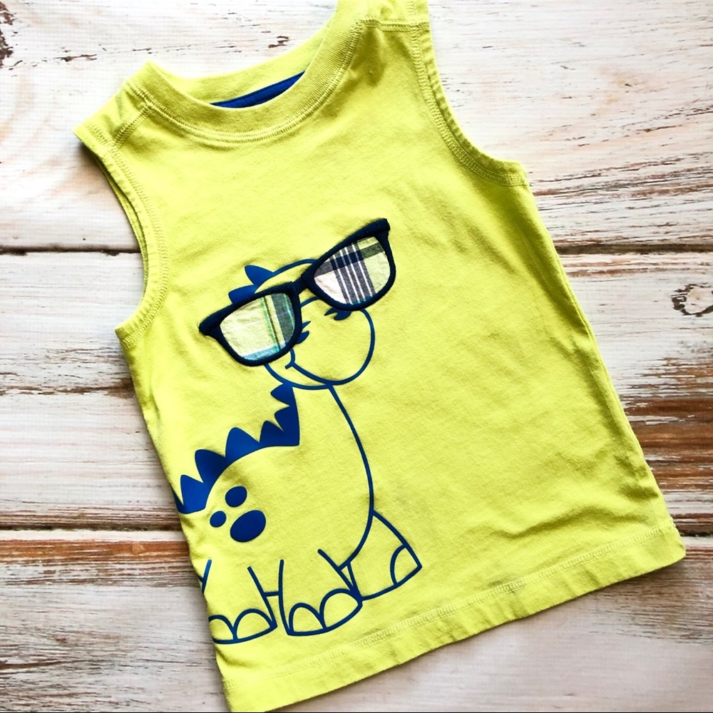 Neon green Dinosaur Tank 3T